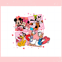Valentines Day Mickey Minnie  amp Friend Svg ,Valentine svg,Valentine day ,Valentine,Happy Valentine, Cupid svg