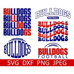 Bulldogs SVG Bundle, Bulldogs PNG Bundle, RedBlue, Digital Download, Cut Files, Sublimatio, NFL svg, Super Bowl svg, NFL