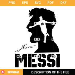 Lionel Messi SVG, Football SVG, Messi SVG,NFL svg, NFL foodball