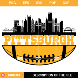 Pittsburgh Steelers SVG, Pittsburgh SVG, Sports SVG,NFL svg, NFL foodball