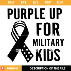 Purple Up For Military Kids Svg Military Children Svg Military Kids Svg,NFL svg, NFL foodball
