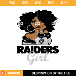 Raiders Girl SVG, Las Vegas Raiders SVG, Raiders Logo SVG,NFL svg, NFL foodball