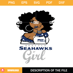Seattle Seahawks Girl SVG, Nfl Girl SVG, Football Teams SVG,NFL svg, NFL foodball