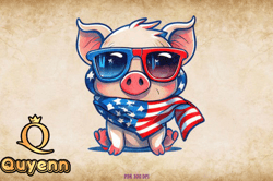 Patriotic Monkey Clipart 4th of July Design 33