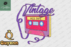 Vintage Mixtape Cassette Retro PNG Design 24