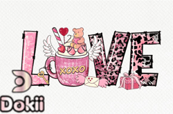 Love Coffee Valentines Sublimation Design 43