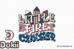 4th of July PNG  Little Firecracker PNG Design 02