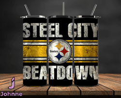 Pittsburgh Steelers Logo NFL, Football Teams PNG, NFL Tumbler Wraps PNG Design 39
