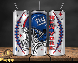 3D New York Giants Inflated Puffy Tumbler Wraps , Nfl Tumbler Png 49