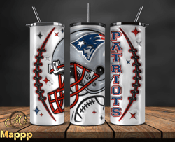 3D New England Patriots Inflated Puffy Tumbler Wraps , Nfl Tumbler Png 56