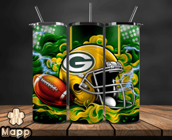 Green Bay Packers Tumbler Wraps, ,Nfl Teams, Nfl Sports, NFL Design Png, Design by Mappp Store 12