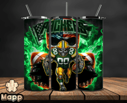 Green Bay Packers Fire Tumbler Wraps, ,Nfl Png,Nfl Teams, Nfl Sports, NFL Design Png, Design by Mappp 12