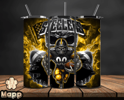Pittsburgh Steelers Fire Tumbler Wraps, ,Nfl Png,Nfl Teams, Nfl Sports, NFL Design Png, Design by Mappp 27