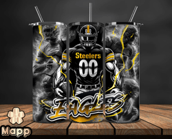 Pittsburgh Steelers Tumbler Wrap, NFL Logo Tumbler Png, Nfl Sports, NFL Design Png, Design by Jasonsome-27