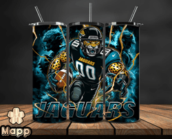 Jacksonville Jaguars Tumbler Wrap Glow, NFL Logo Tumbler Png, NFL Design Png, Design by Jasonsome-15