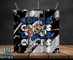 Indianapolis Colts Tumbler Wrap, Mario Tumbler Wrap, NFL Logo PNG, Tumbler Designs, NFL Football PNG by Umee Store Tumbl