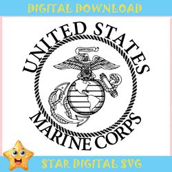 Emblem Of The United States Marine Corps ,Trending, Mothers day svg, Fathers day svg, Bluey svg, mom svg, dady svg.jpg