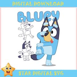 Funny Bluey Cartoon Dog Character ,Trending, Mothers day svg, Fathers day svg, Bluey svg, mom svg, dady svg.jpg