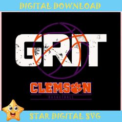 Retro Grit Clemson Basketball Team ,Trending, Mothers day svg, Fathers day svg, Bluey svg, mom svg, dady svg.jpg