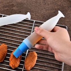 Silicone Oiler with Brush Seasoning Seasoning Sauce Brush with Scale Oil Bottle