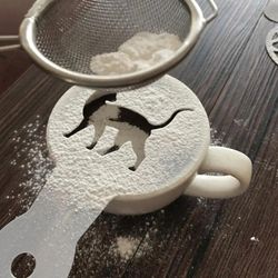 Mold Coffee Milk Cake Cupcake Stencil Template