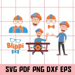 Blippi SVG, Digital Download, Bundle  Cricut, Blippi  Vector, Blippi Clipart, Blippi Png, Blippi  Dxf, Blippi  Eps, Blip