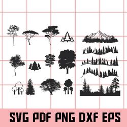 Forest svg bundle, woodland Svg, Forest Svg, Forest Clipart, Woodland Clipart, Forest Png, Forest Eps, Forest