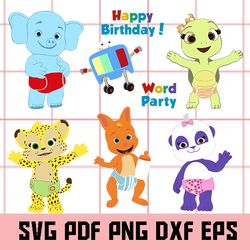Word Party Clipart, Word Party SVG, Word Party Vector, Word Party Png, Word Party Dxf, Word Party Eps, Word Party pdf