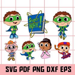 Super Why Svg, Super Why CLipart, Super Why Png, Super Why Eps, Super Why Dxf, Super Why Vector, Super Why