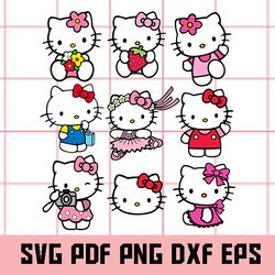 Pink Kitty Svg, Hello Kitty Svg, Hello kitty Png, Hello kitty Clipart, Hello kitty Vector, Hello kitty Eps, Hello kitty