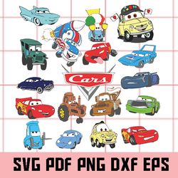 Cars SVG Bundle, Cars Clipart, Cars Vector, Cars Png, Cars Eps, Cars Vector cricut, Cars cricut, Cars