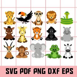 Animal SVG, Animal Clipart, Animal Vector, Animal Png, Animal Eps, Animal Dxf, Animal Cricut, Animal Cutfile, Animal