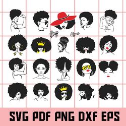 Afro Woman SVG , Afro Queen SVG, Afro Woman Clipart, Afro Woman Vector, Afro Queen Clipart, Afro Woman Png, Afro queen