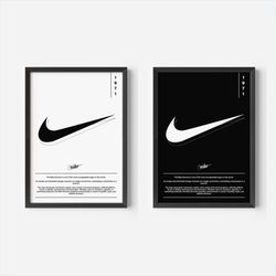 Black & White Nike 1971 Poster, Hypebeast Wall Art, Minimalist Nike Poster, Instant Download, Nike Digital Print, Minima