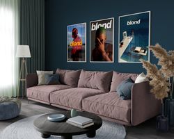 Frank Ocean Set of 3 Posters, Blonde Album Cover, Novacane, Frank Ocean Graphic Poster, Lost, Album Poster, Wall Art, Al