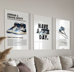 HypeBeast Printable Wall Art, Hypebeast Sneaker Poster Set of 3, Hypebeast Shoe poster, Sneaker Prints Set, Sneakerhead