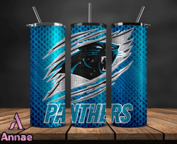 Carolina Panthers Tumbler Wraps ,Panthers Logo, Nfl Tumbler Png 69