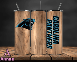 Carolina Panthers Tumbler Wrap, NFL Logo Tumbler Png, NFL Design Png-79