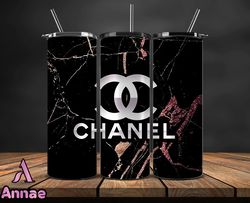 chanell  tumbler wrap, chanel tumbler png, chanel logo, luxury tumbler wraps, logo fashion design 117
