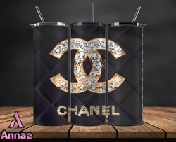 chanell  tumbler wrap, chanel tumbler png, chanel logo, luxury tumbler wraps, logo fashion design 116