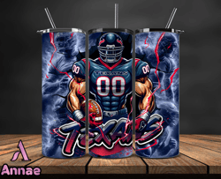 Houston TexansTumbler Wrap, NFL Logo Tumbler Png, Nfl Sports, NFL Design Png-13