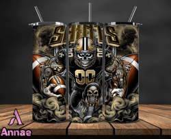 New Orleans Saints Tumbler Wrap, Football Wraps, Logo Football PNG, Logo NFL PNG, All Football Team PNG - 23