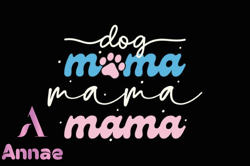 Dog Mama Retro Mothers Day SVG Mom Dog Design05