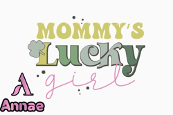 Lucky Mommy St Patricks Day SVG Retro Design11