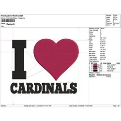 Cardinals NFL Embroidery Design, NFL Team Embroidery, Machine Embroidery