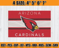 Cardinals Embroidery, NFL Cardinals Embroidery, NFL Machine Embroidery Digital, 4 sizes Machine Emb Files - 02 - Annae