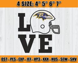 Ravens Embroidery, NFL Ravens Embroidery, NFL Machine Embroidery Digital, 4 sizes Machine Emb Files - 09