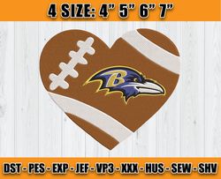 Ravens Embroidery, NFL Ravens Embroidery, NFL Machine Embroidery Digital, 4 sizes Machine Emb Files -12