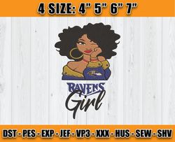 Ravens Embroidery, Betty Boop Embroidery, NFL Machine Embroidery Digital, 4 sizes Machine Emb Files -17