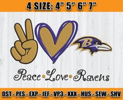 Ravens Embroidery, NFL Ravens Embroidery, NFL Machine Embroidery Digital, 4 sizes Machine Emb Files -18